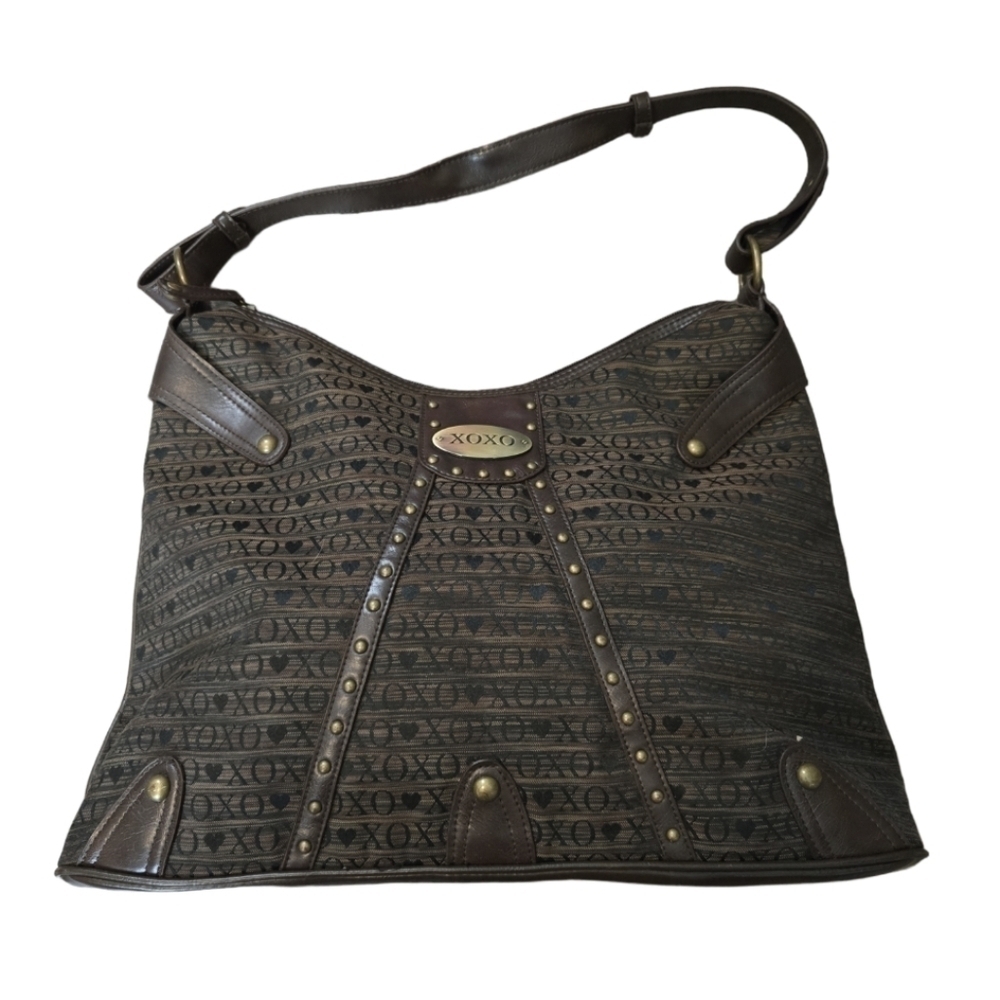 Brown Xoxo Over The Shoulder Purse Tote Bag